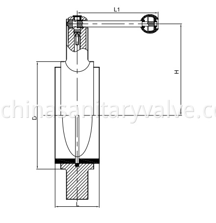 Sanitary D71 Wafer Butterfly Valve